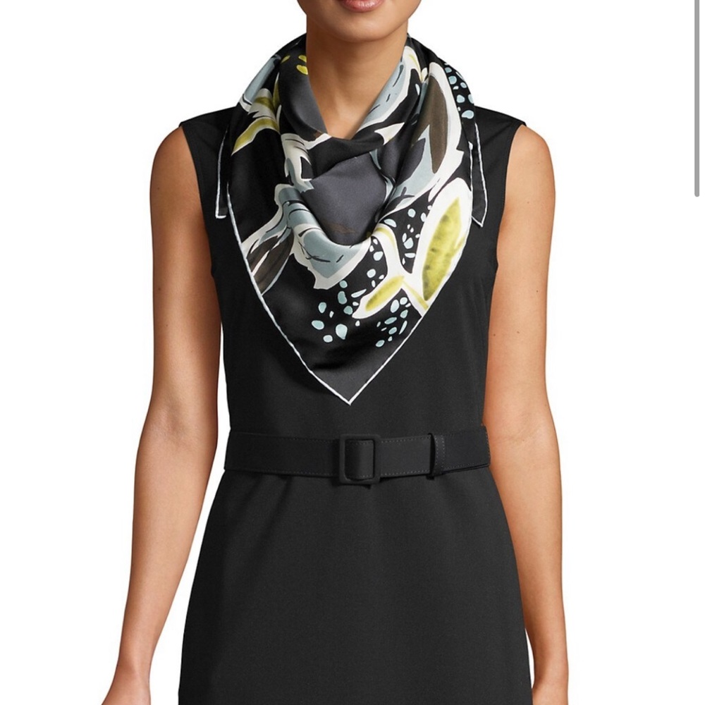 Lafayette 148 NY Silk Floral Scarf